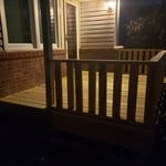 Side view of job complete