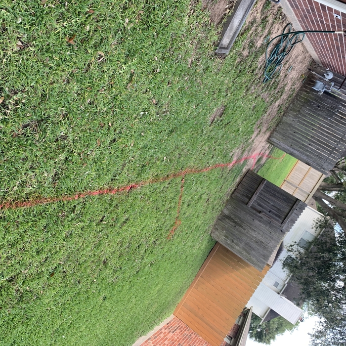 Marking the design on the ground