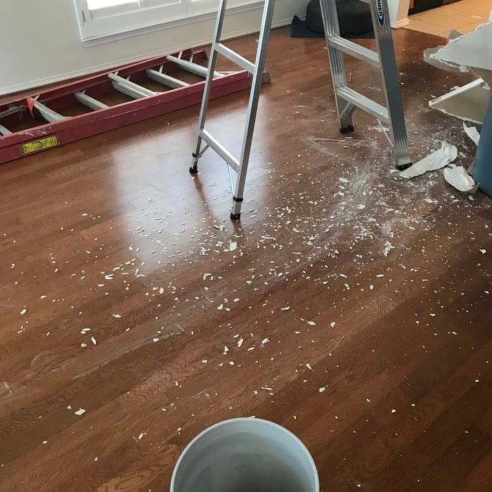 Damaged floor