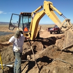 Trenching for conduit