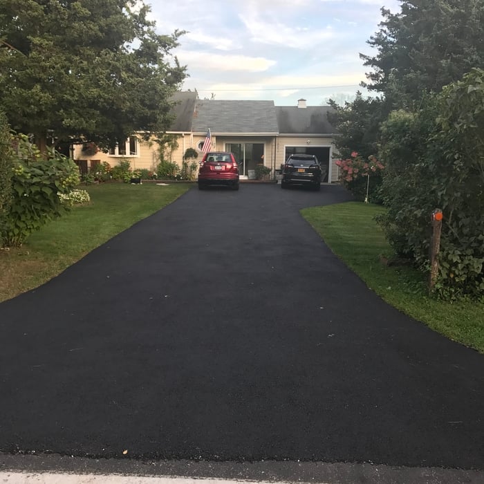 Asphalt driveway