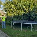 Cleaning off fence line
