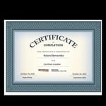 Generac certificate of installer