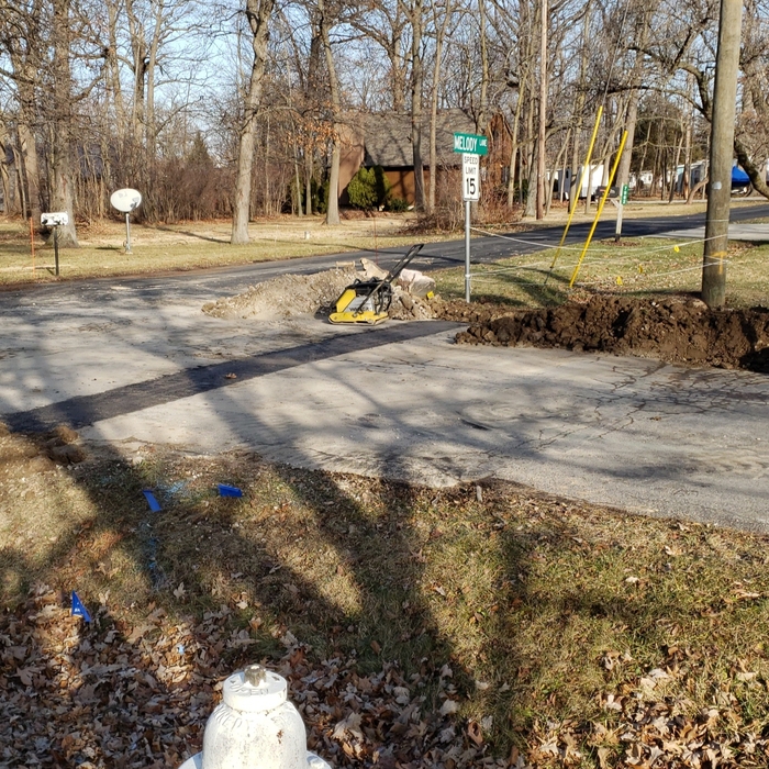 culvert replacement under the road in catawba