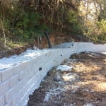 Large retaining wall - 02/2
