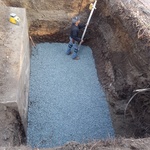 2000 gallon septic Install