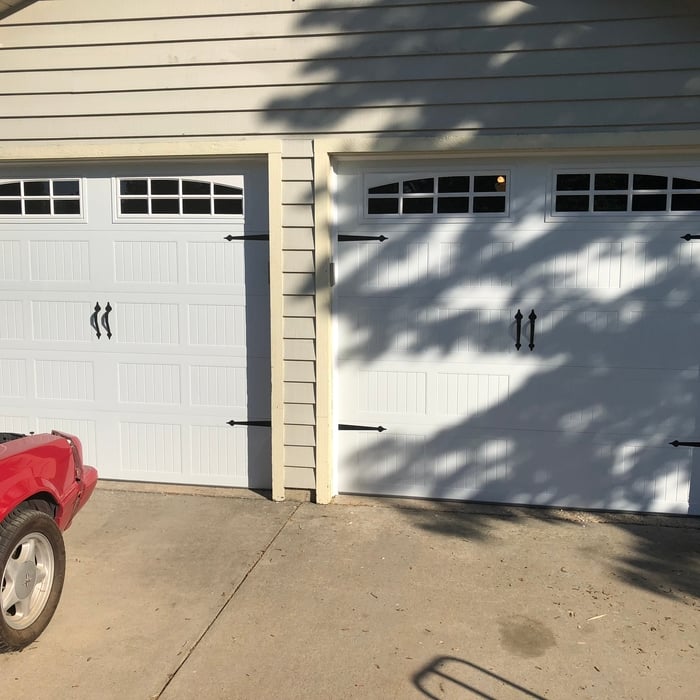 Two 9 by 7 doors