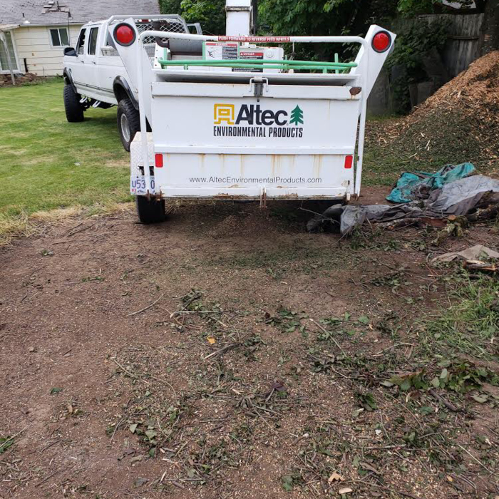 Chipping debris