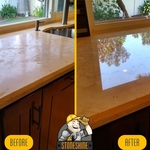 LIMESTONE COUNTERTOP RESTORATION