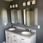 Double Vanity With Matching Marble Top