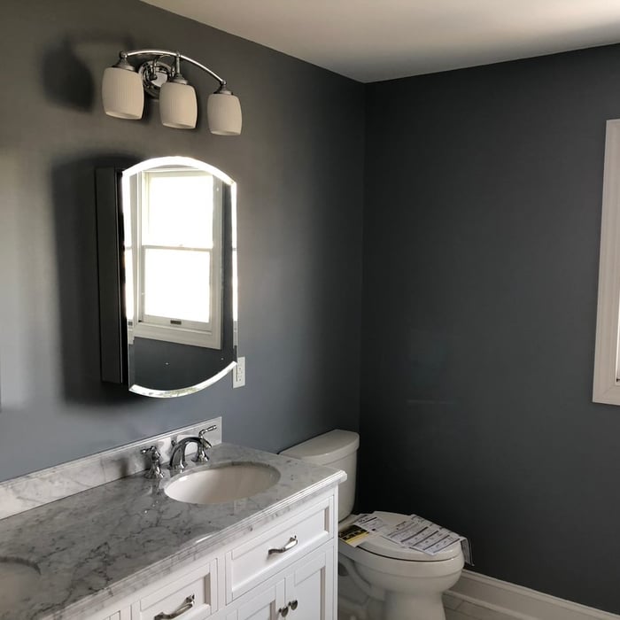 Dual Matching Medicine Cabinets And Fixtures