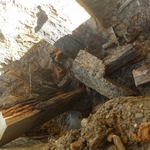 Treated 8"x 8" deck post after 12 years