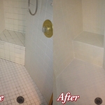 Shower clean and sealed
