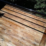Cleaned and stained