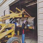 fixing Blade on Bucket