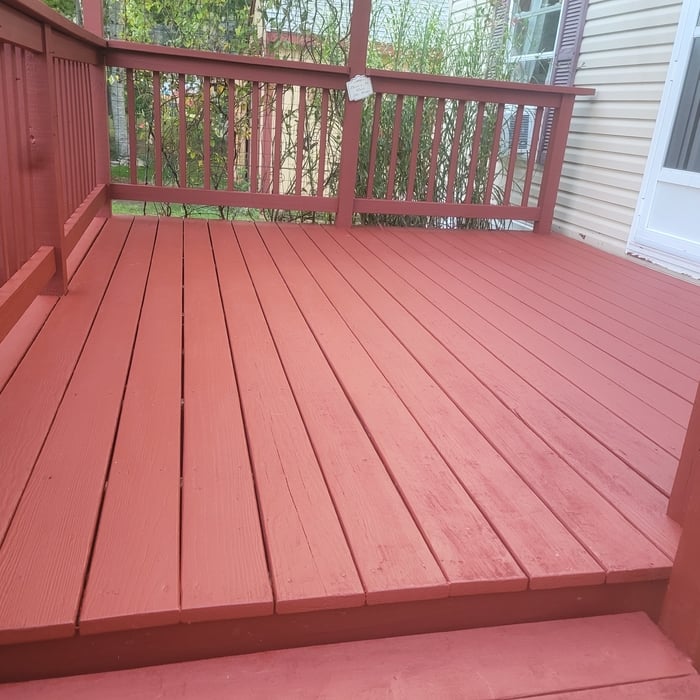 Power Washing Deck