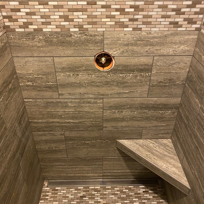 Master shower