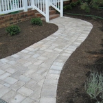 Paver walkway to front porch
