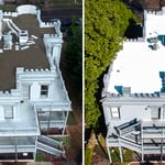 BUR Roof applied with Silicone System