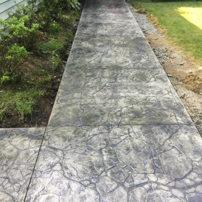 stamped walkway