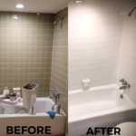 Green Tiles resurfaced white.
