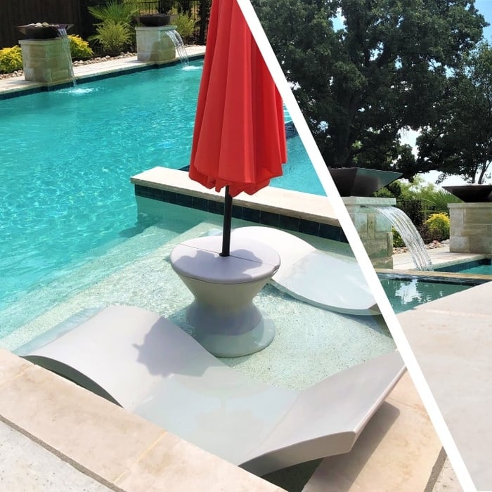 Swimming Pool trim & details abound