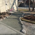 Cobble stone walk