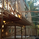 Upper level & lower level kitchen area
