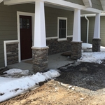 Stone Wainscoting and Pillars
