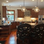 Before picture of the kitchen remodel