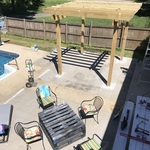 Pasadena Pavers with Hand Made Pergola