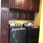 Laundry cabinets refinish