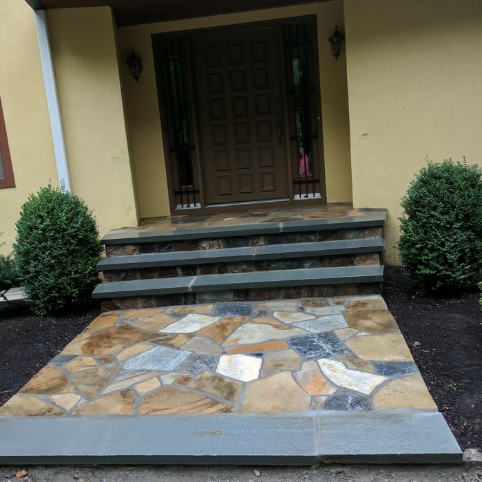 Stone pooch and walk