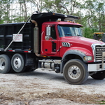Mack dump truck.
