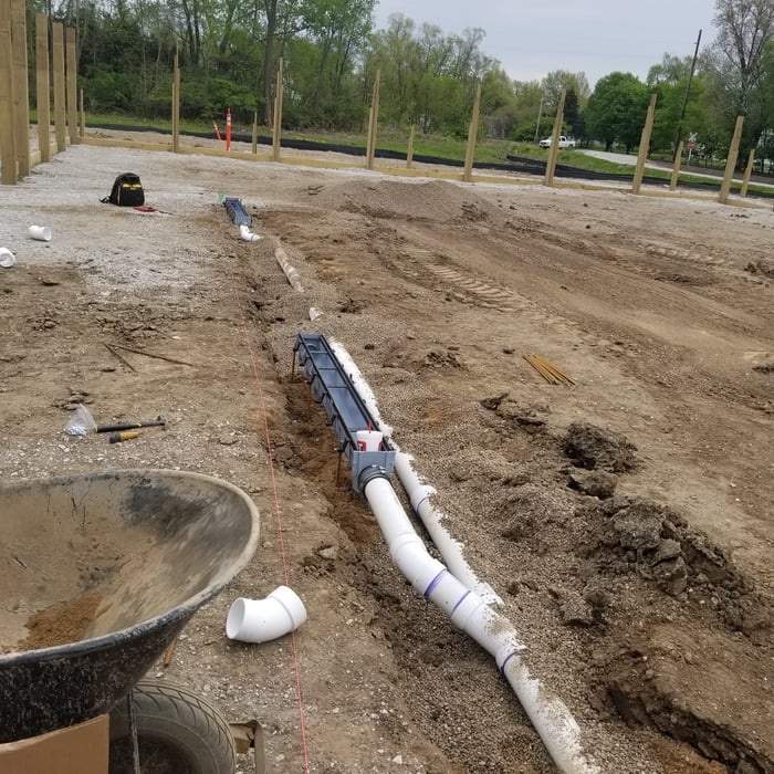 .Ground rough- in, Commercial