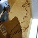 Water Stain- From Improper Roof Flashing