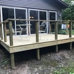 New Deck off sunroom
