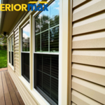 Siding with window capping