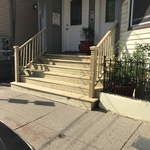 main entrance stairs case replaced.