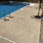 power washed, pressure washed