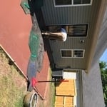 Brick red color w/ orchard stone stamp