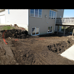Regrading lawn