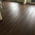 Hardwood White Oak after with darkwalnut stain