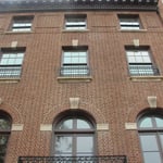 Outside of building with refinished widows