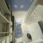 Drywall joint smoothed out