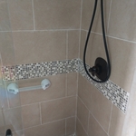 Shower kit /mosaic tile and shower handle/diverter