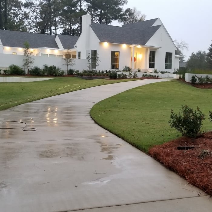 Driveway surface cleaning