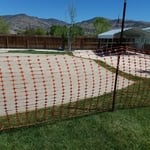 Golf course green prep