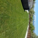 Golf course fairway finished