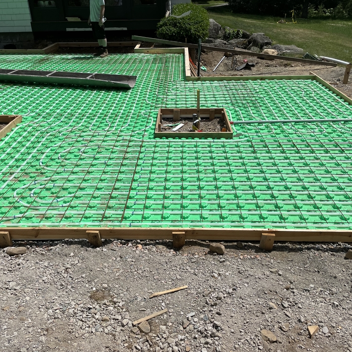 Snow melt patio